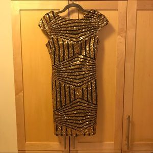 Sexy Sequin Pattern Dress XS